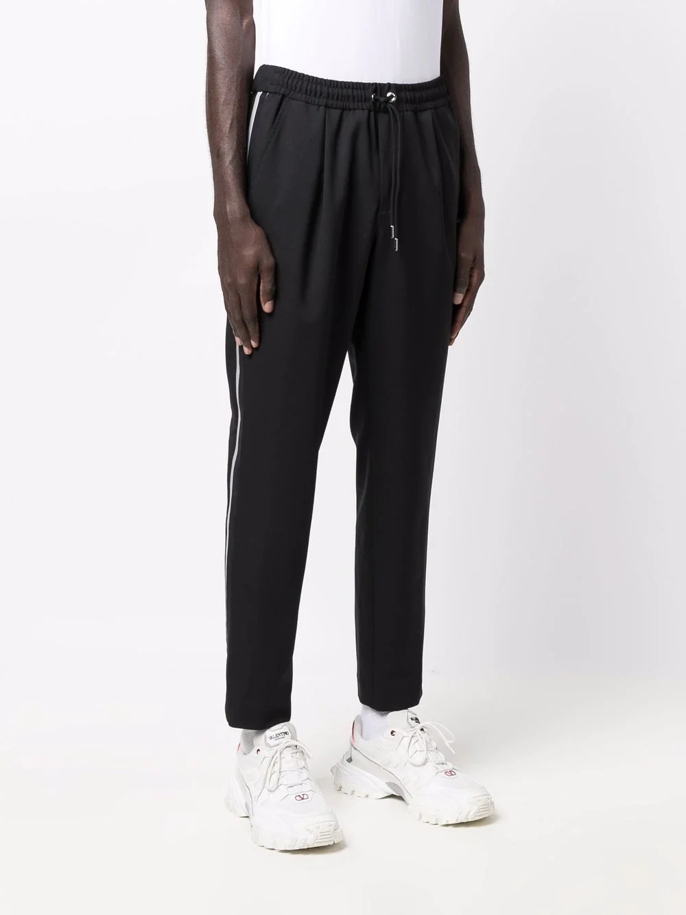 logo-print virgin wool-blend track pants - 3