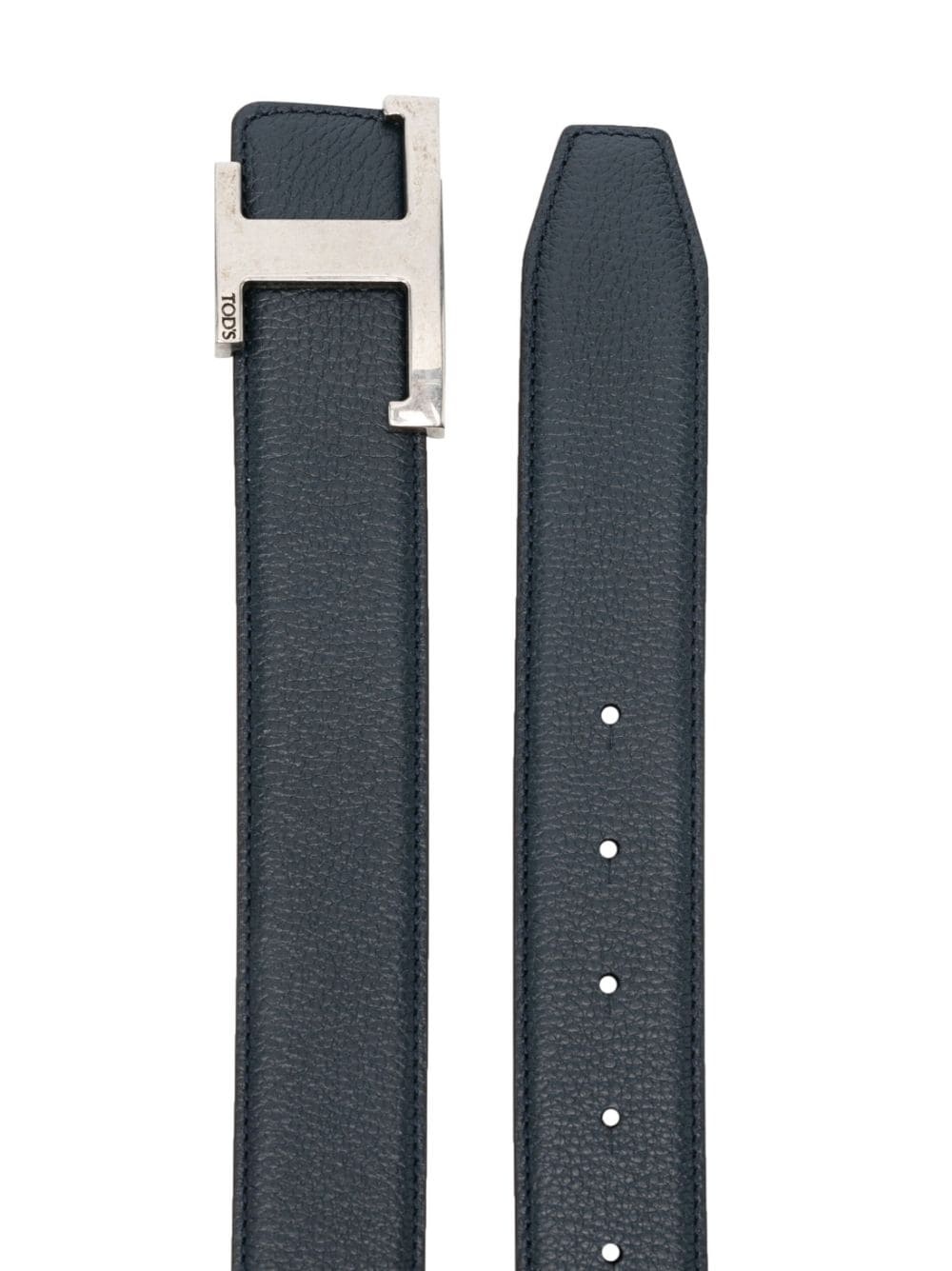 logo-plaque calf-leather belt - 2