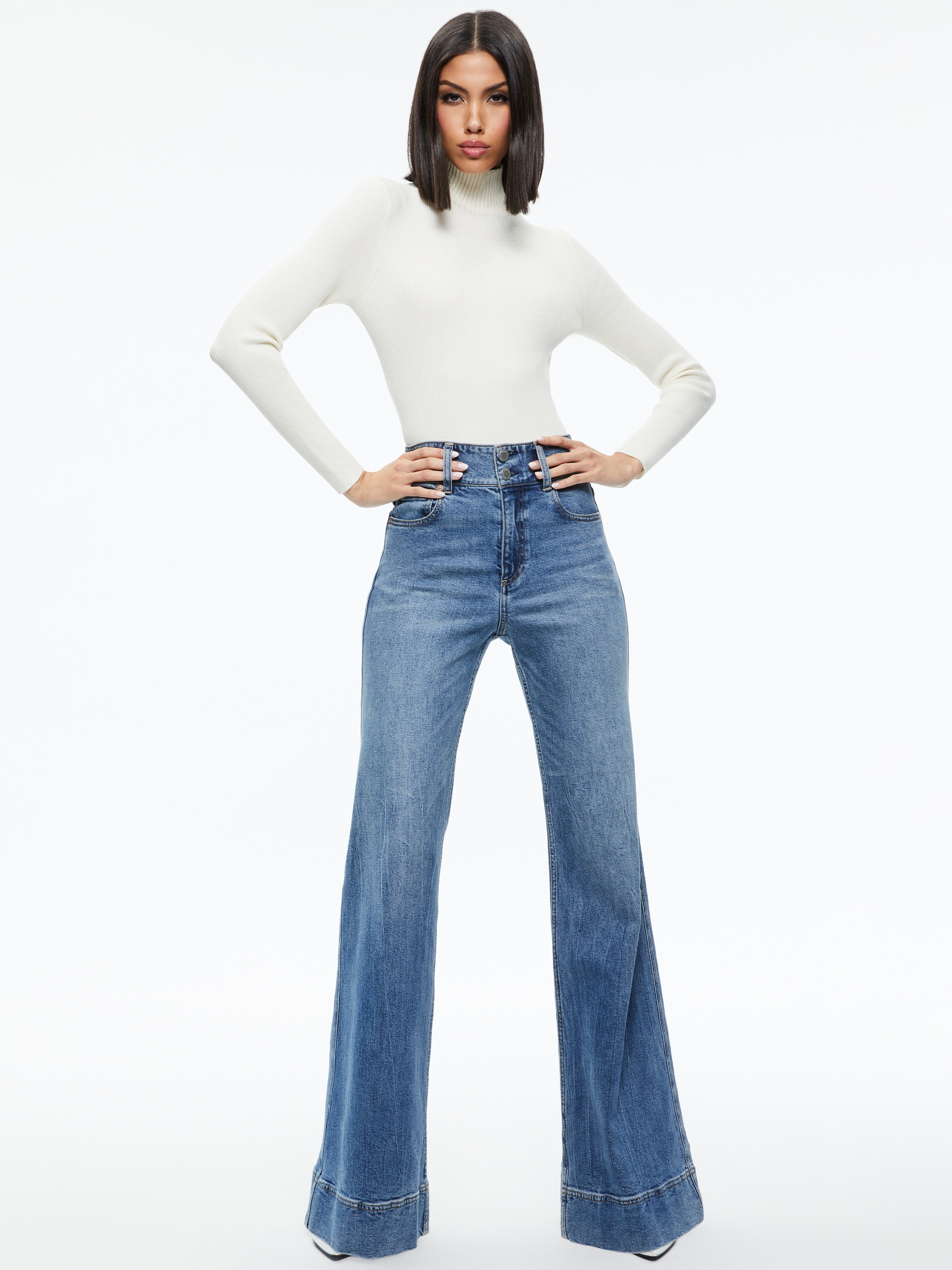 SENAIDA CROPPED MOCK NECK PULLOVER - 6