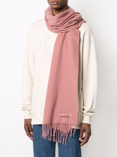 Acne Studios narrow wool scarf outlook