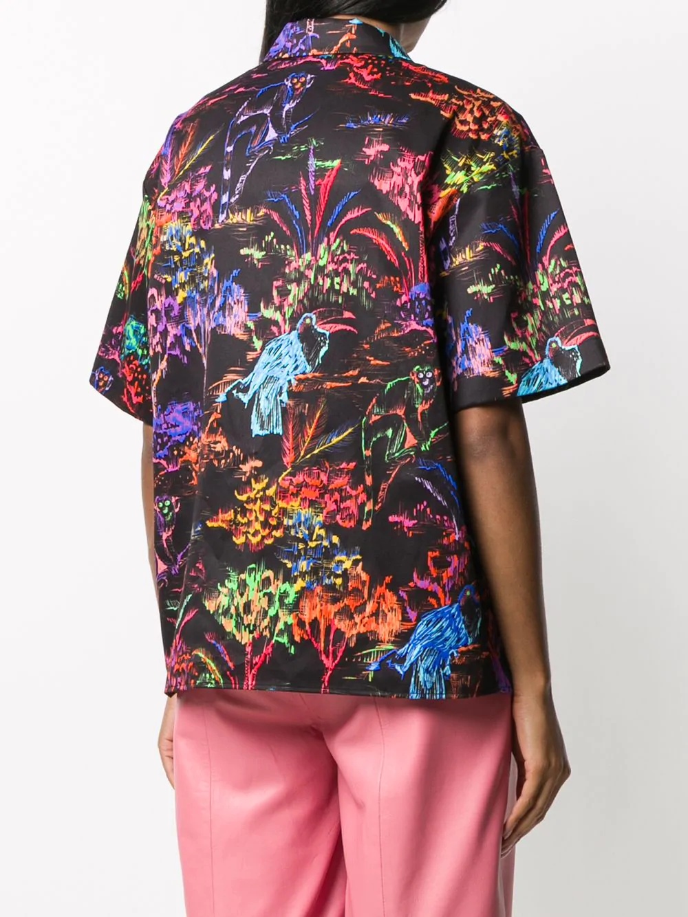 graphic print short-sleeve shirt - 4