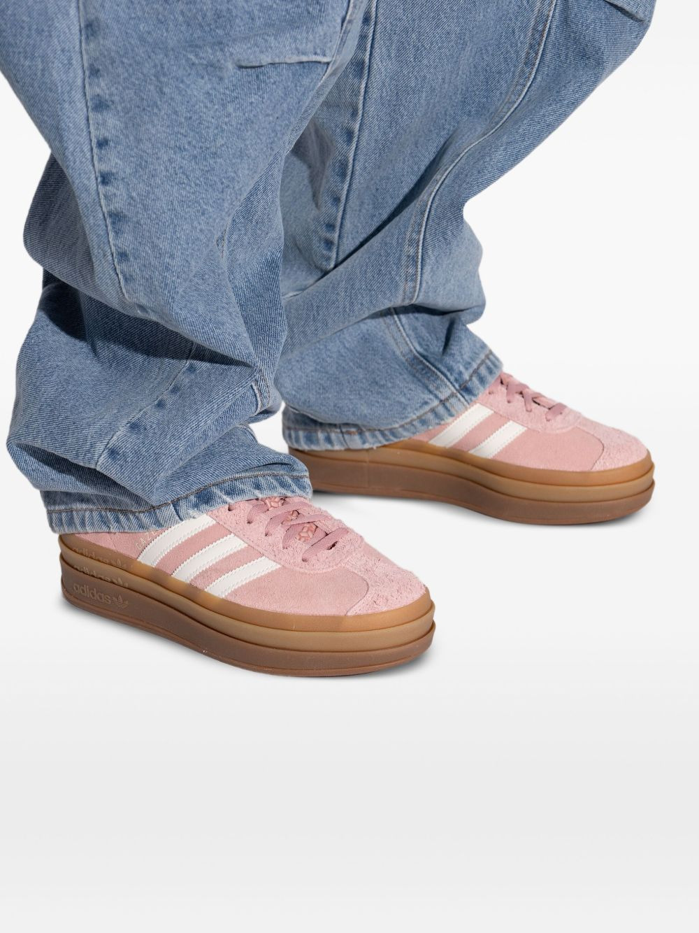 Gazelle Bold suede three-stripe sneakers - 5