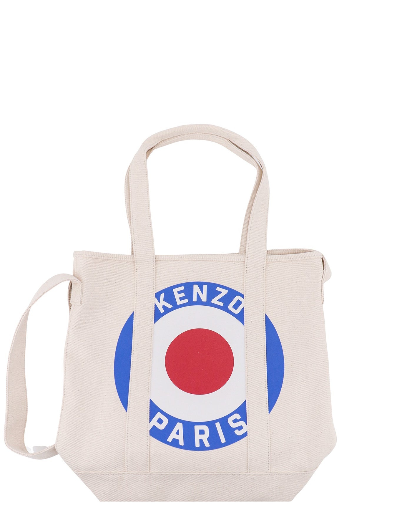 Canvas shoulder bag with Kenzo Target print - 1