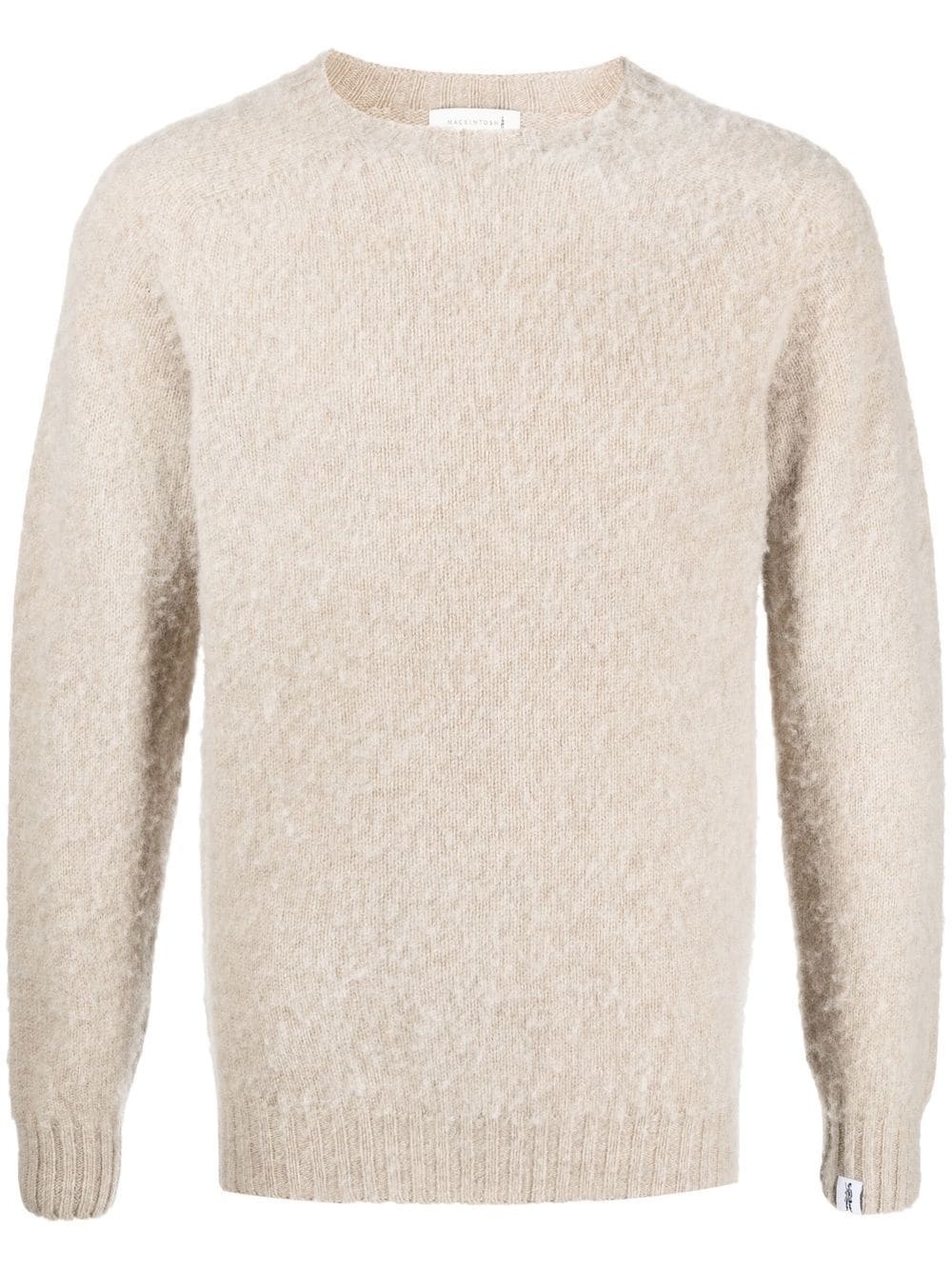 HUTCHINS Oatmilk Wool Crewneck Sweater - 1