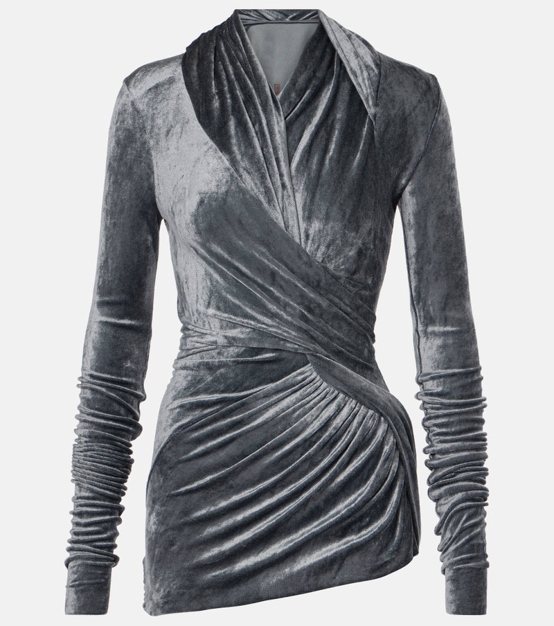 Magnetic draped velvet top - 1