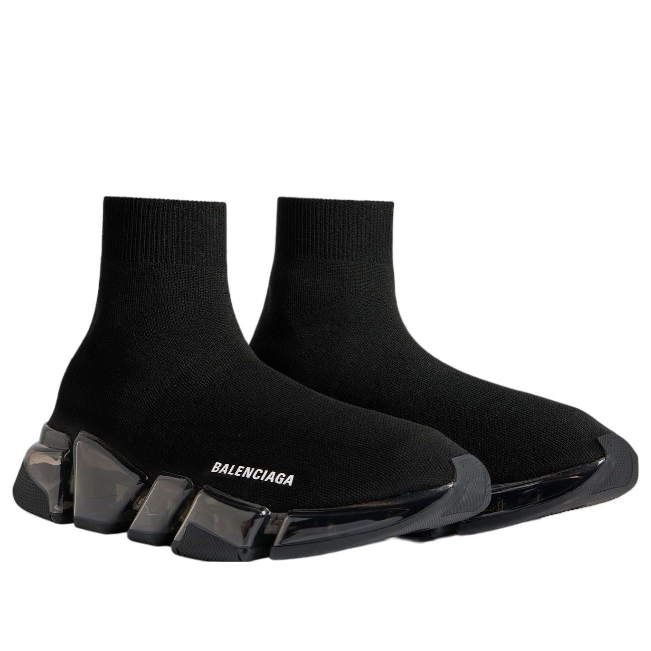 (WMNS) Balenciaga Speed 2.0 'Black Black Clear Sole' 617196W2DC41000 - 3