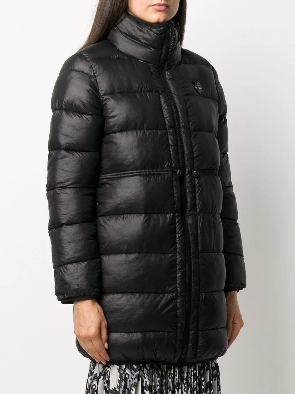 logo padded coat - 3