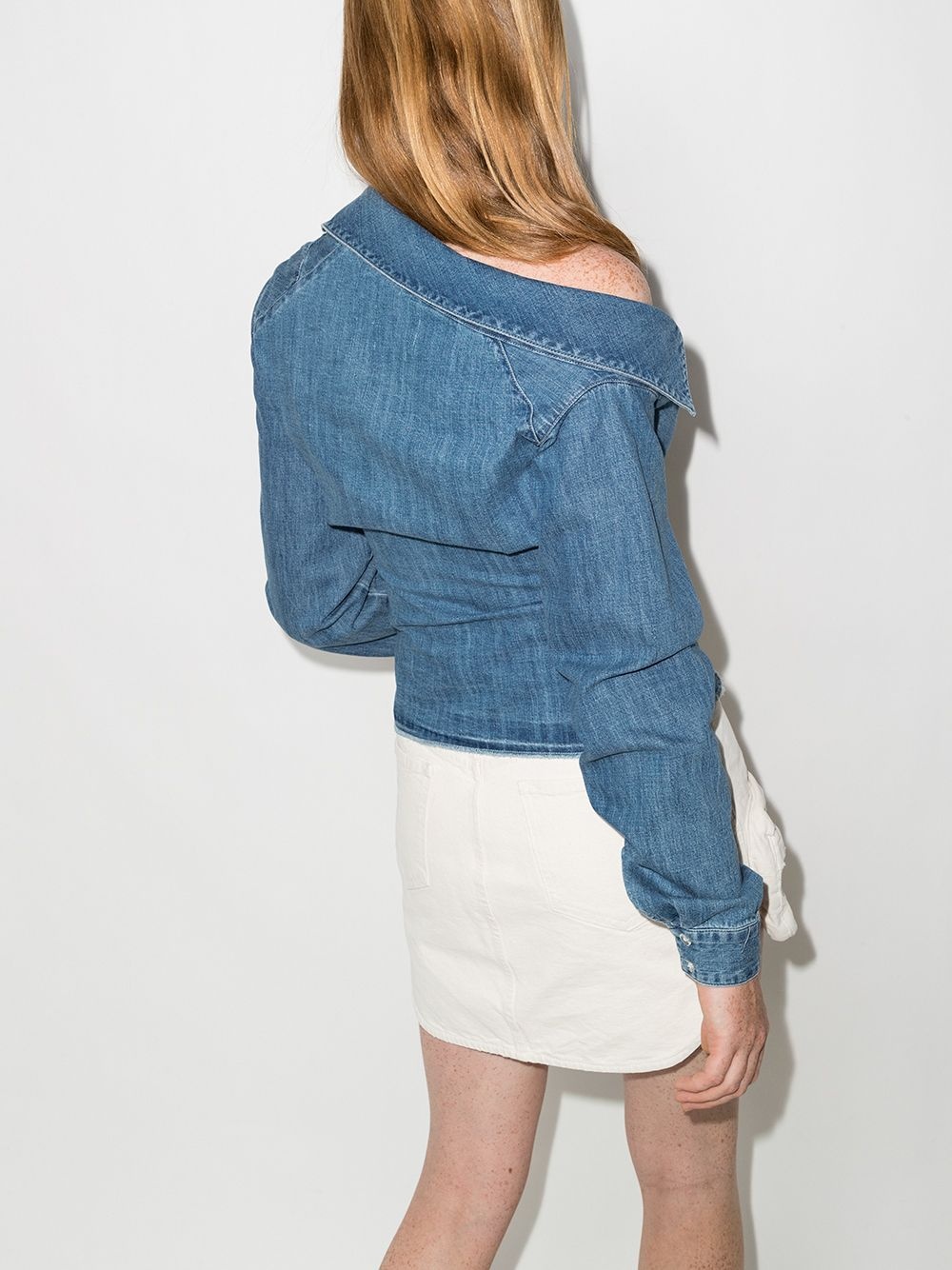 Lizbeth asymmetric denim shirt - 3