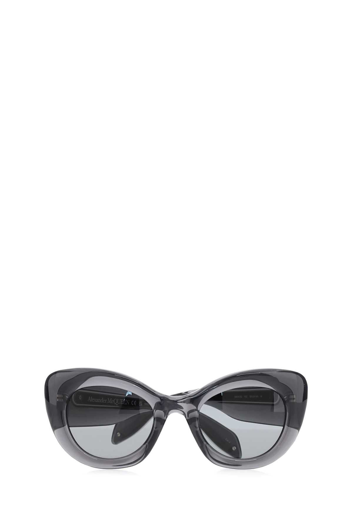 Alexander Mcqueen Women Dark Grey Acetate The Curve Sunglasses - 2