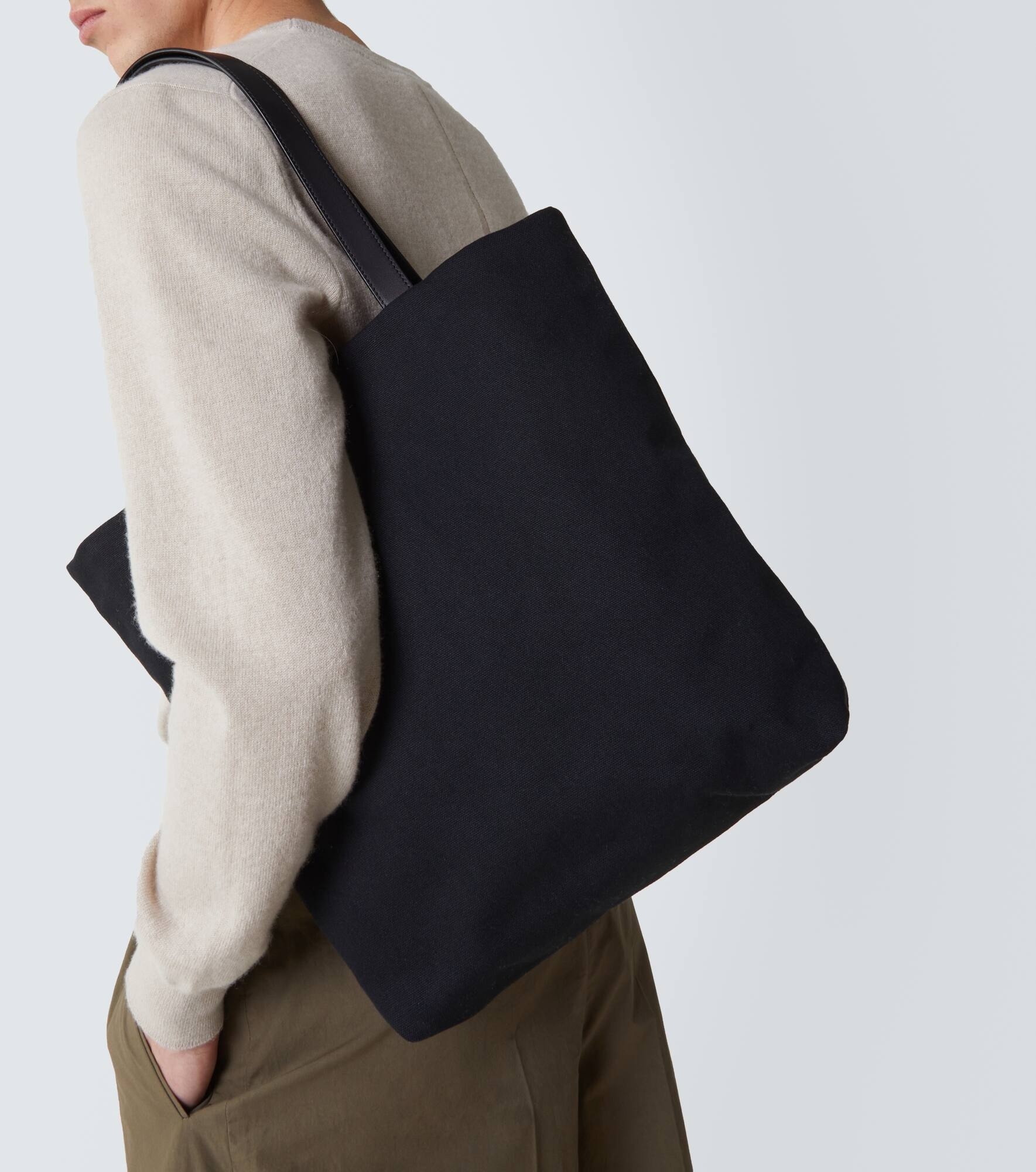 Armory leather-trimmed tote bag - 2