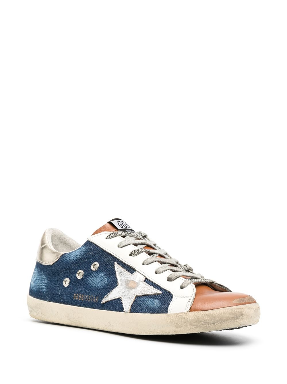 Superstar denim panelled sneakers - 2