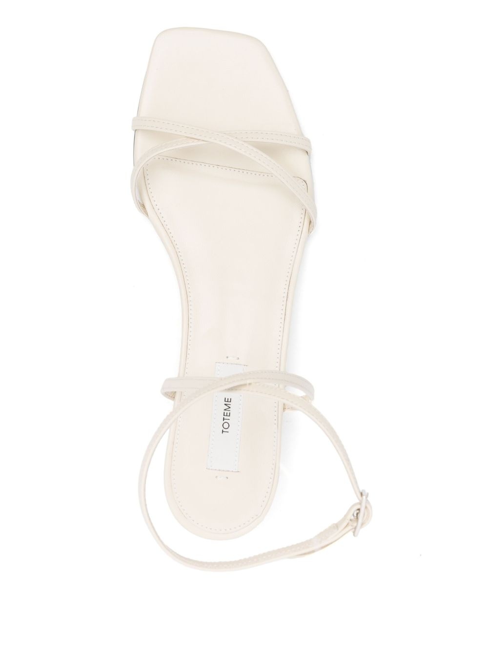 50mm leather sandals - 4