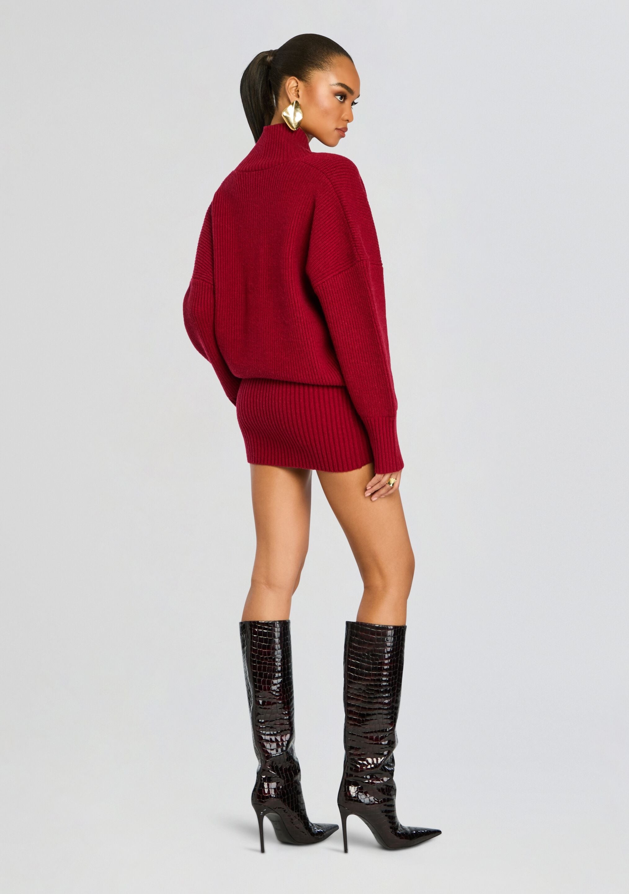 NEVA KNIT SWEATER DRESS - 4