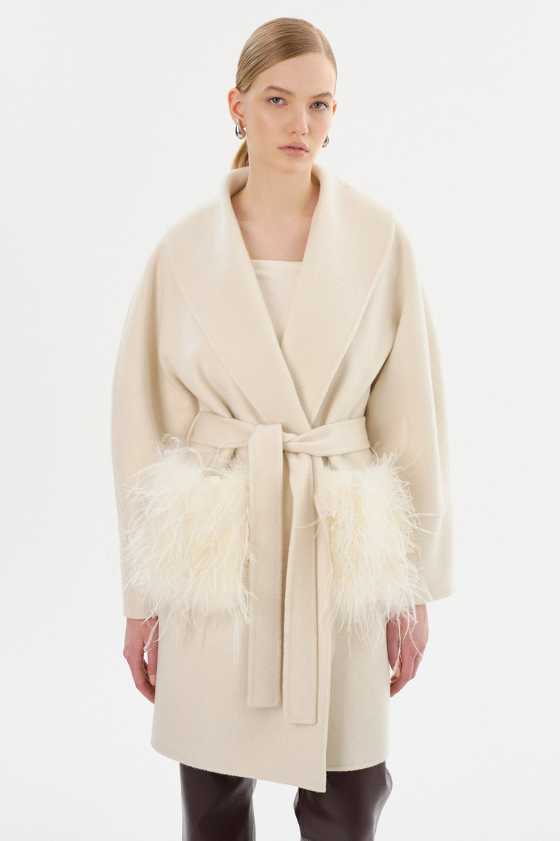 MARIE | Shawl Collar Wool Coat 1