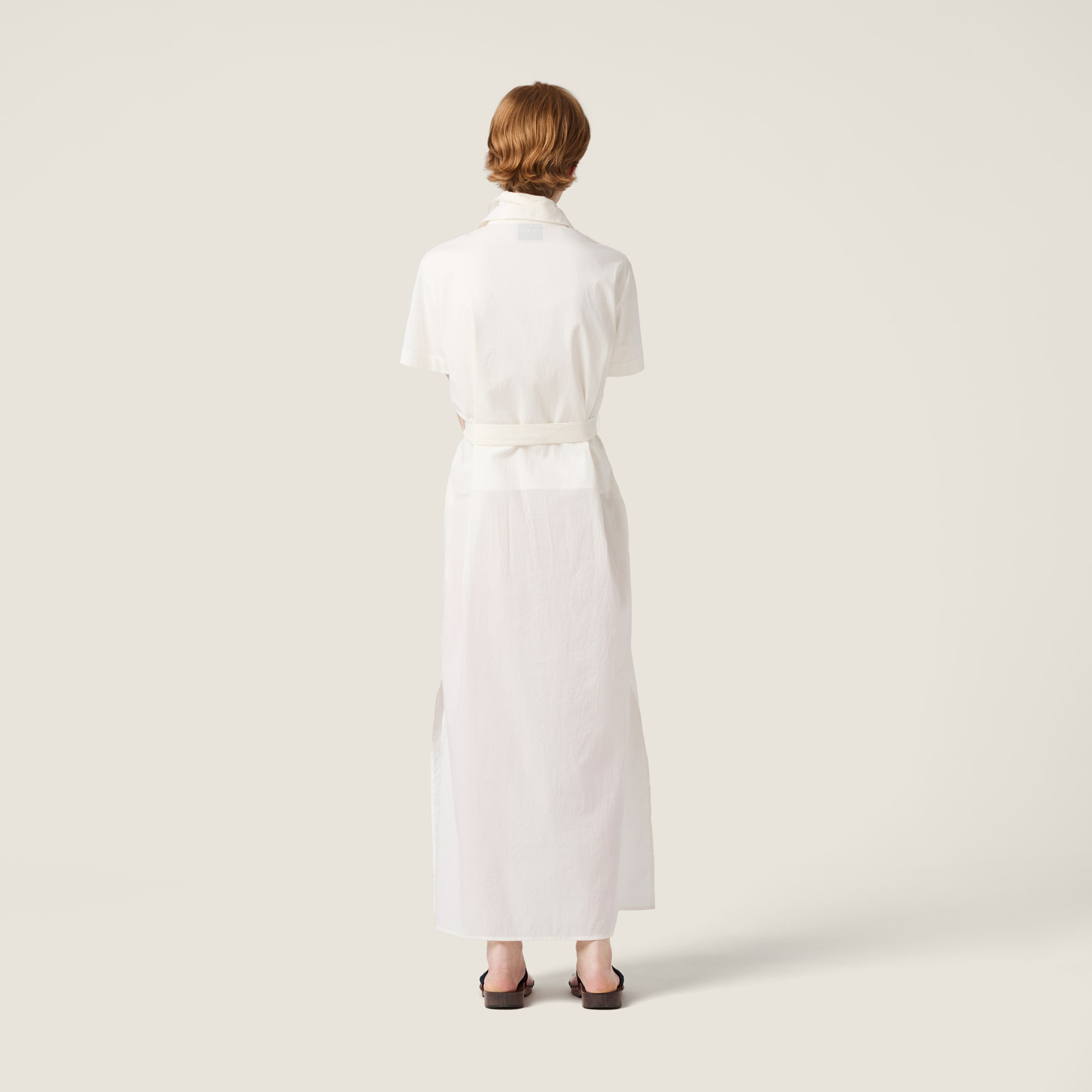 Embroidered batiste maxi-dress - 3