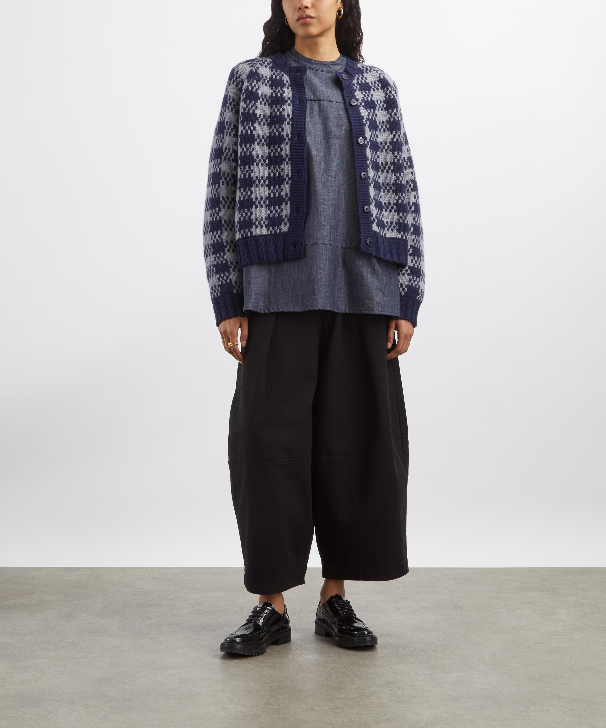 Navy Atomic Lambswool Cardigan - 2