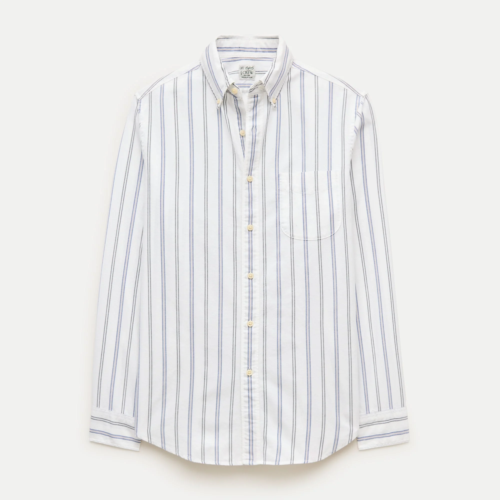 Broken-in organic cotton oxford shirt - 1