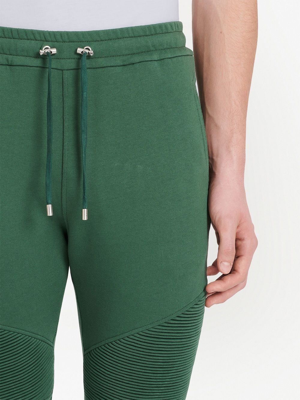 DRAWSTRING COTTON TRACK PANTS - 2