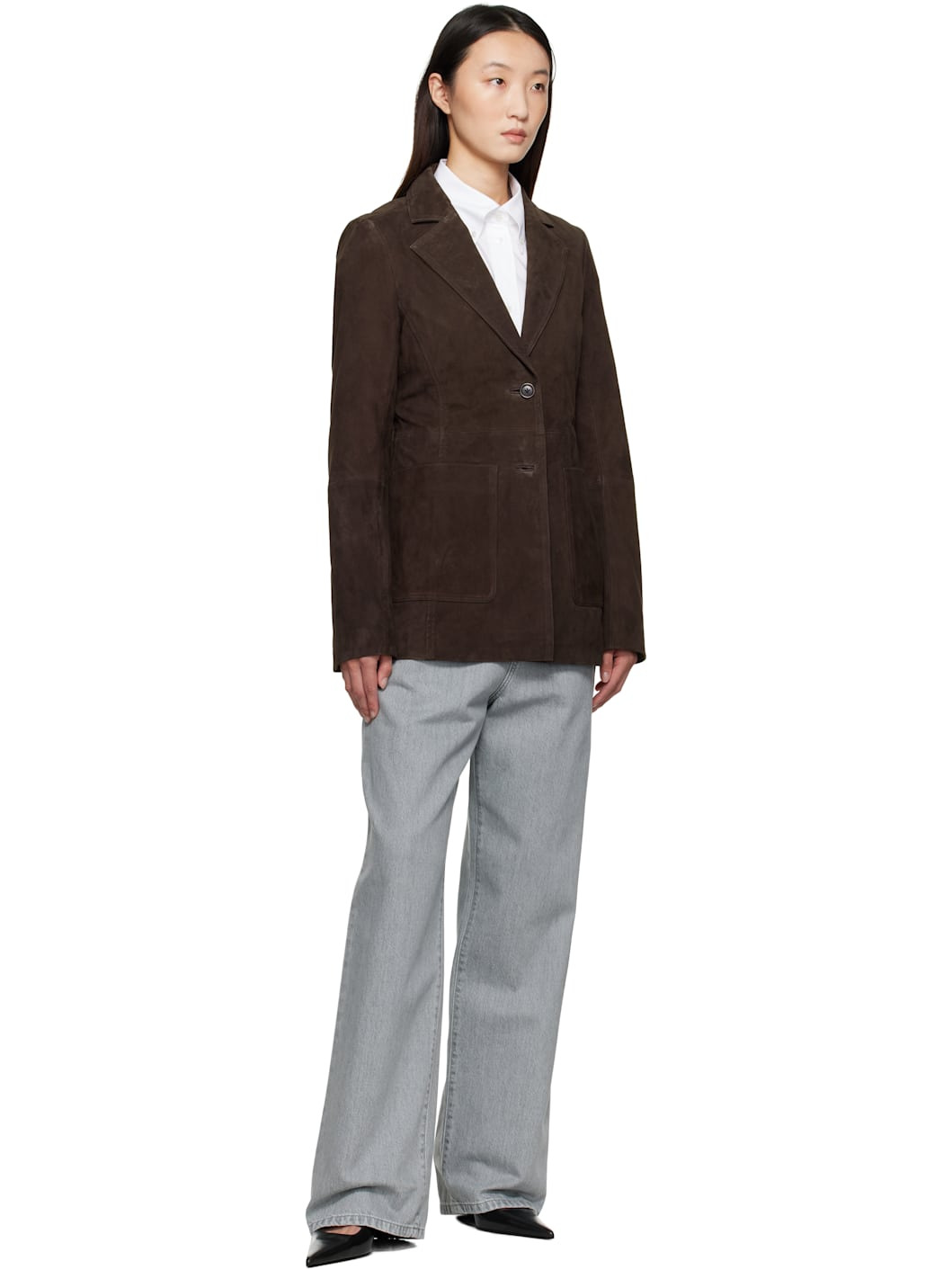 Gray Signature Baggy Fit Jeans - 4
