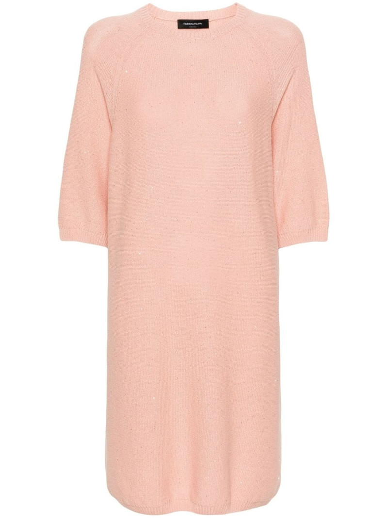 sequinned sweater dress 1