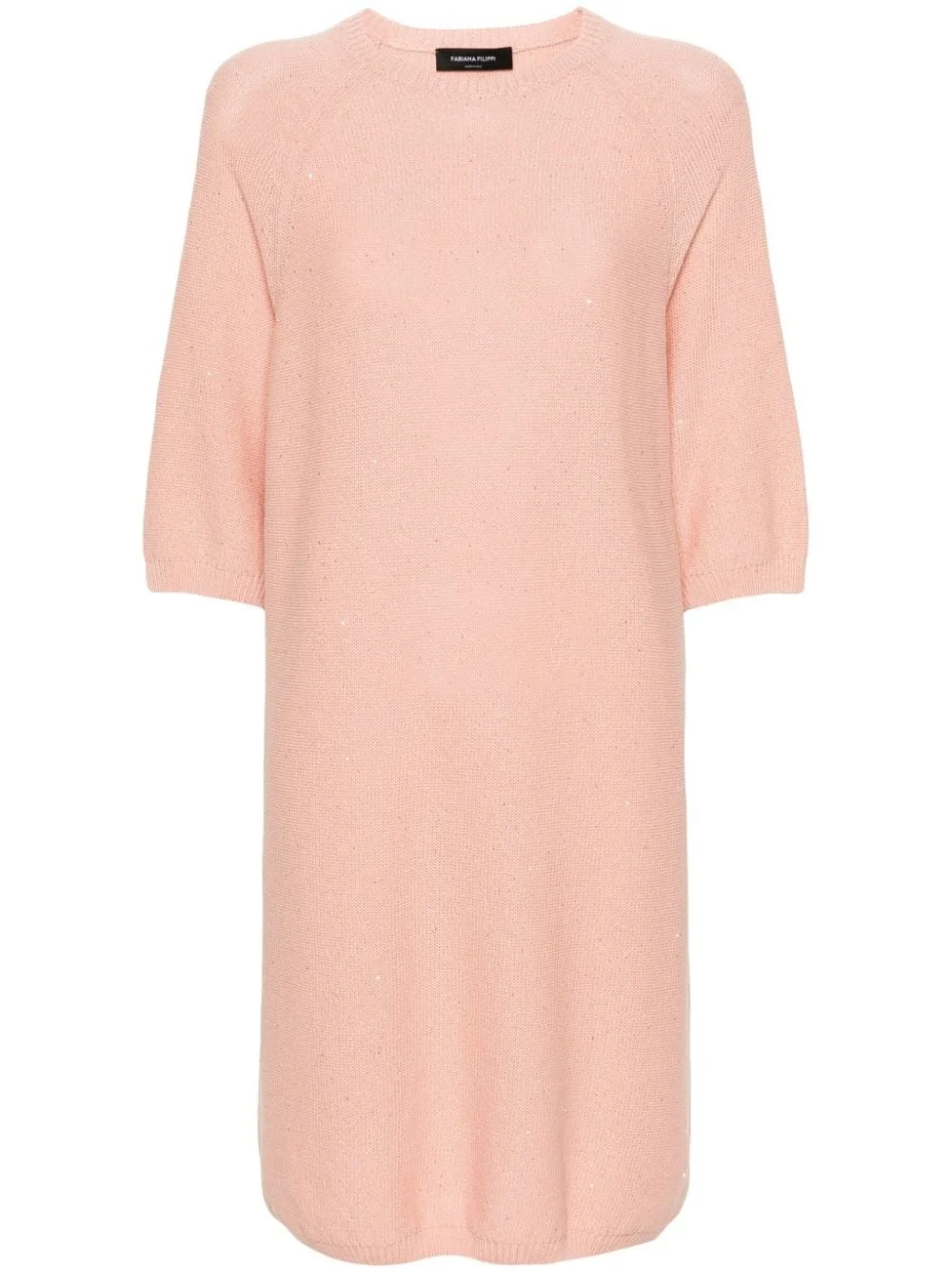 sequinned sweater dress - 1