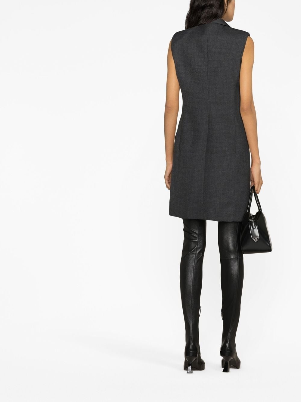 double-breasted tuxedo minidress - 4
