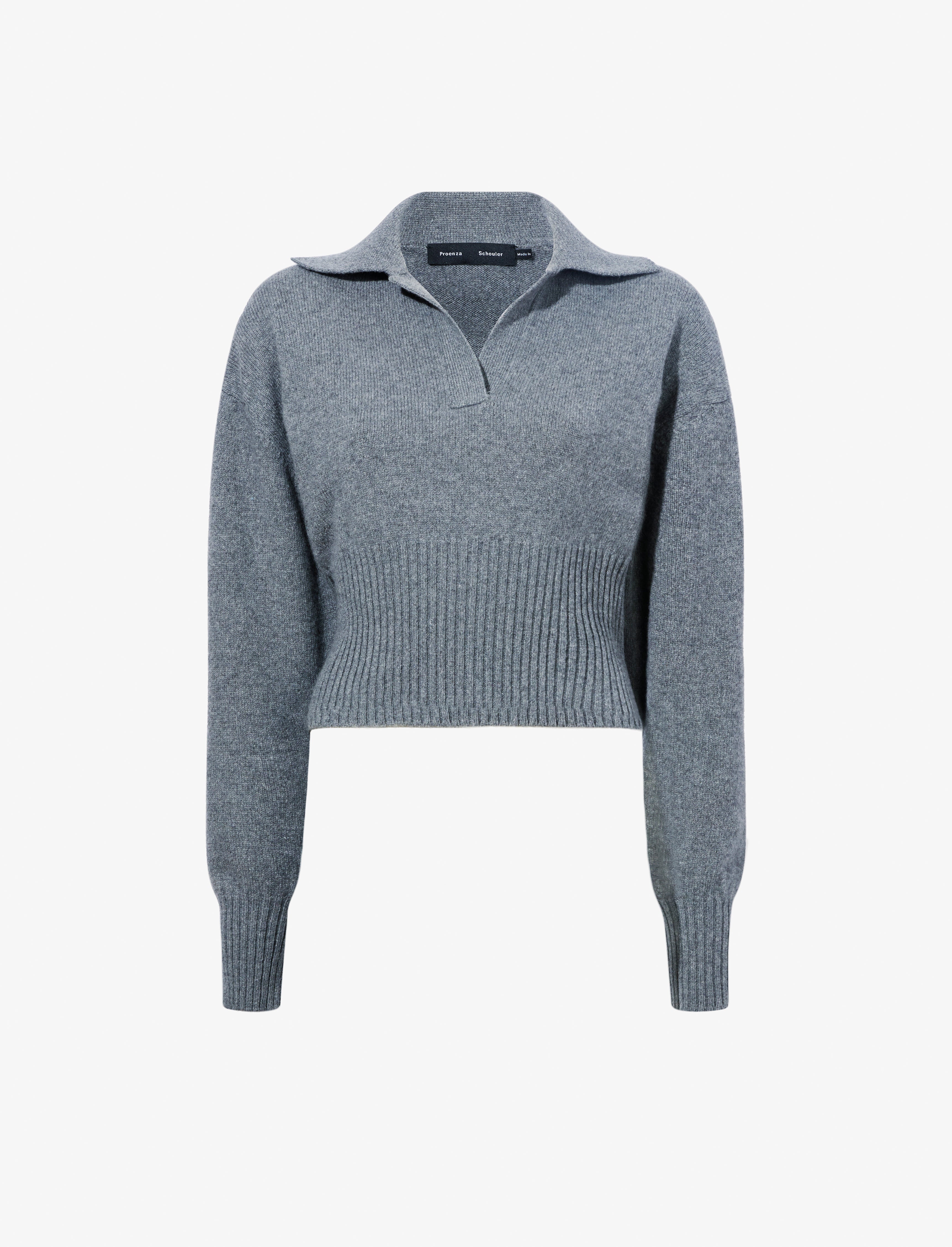 Jeanne Polo Sweater in Eco Cashmere - 1