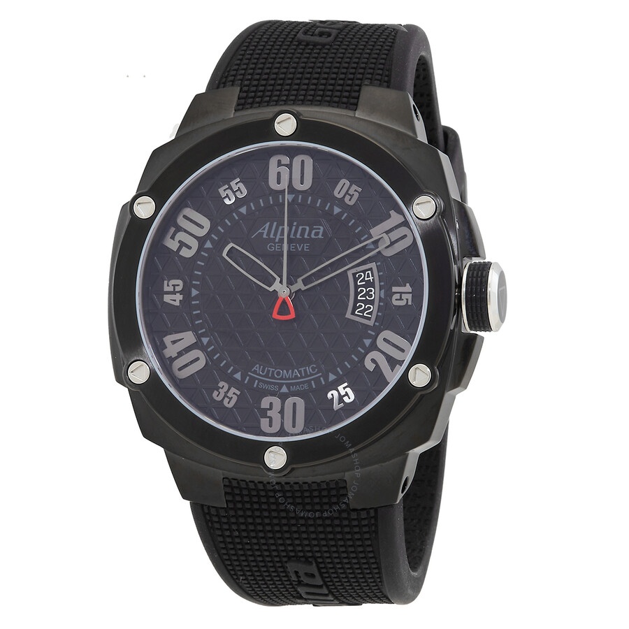 Alpina - Alpina Adventure Extreme Black Dial Black Rubber Strap Men's Watch AL525BB5FBAE6 - 1