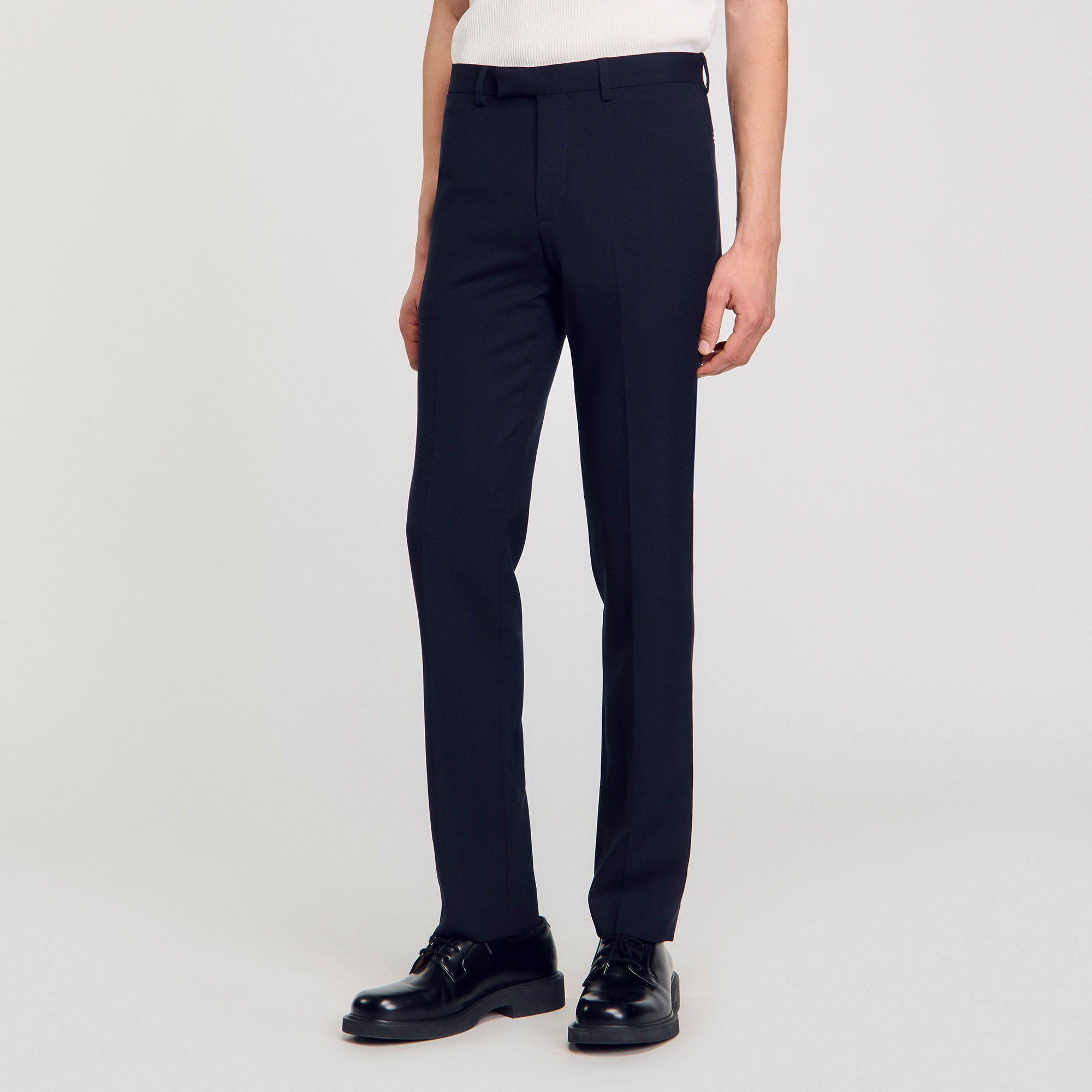 WOOL SUIT TROUSERS - 4