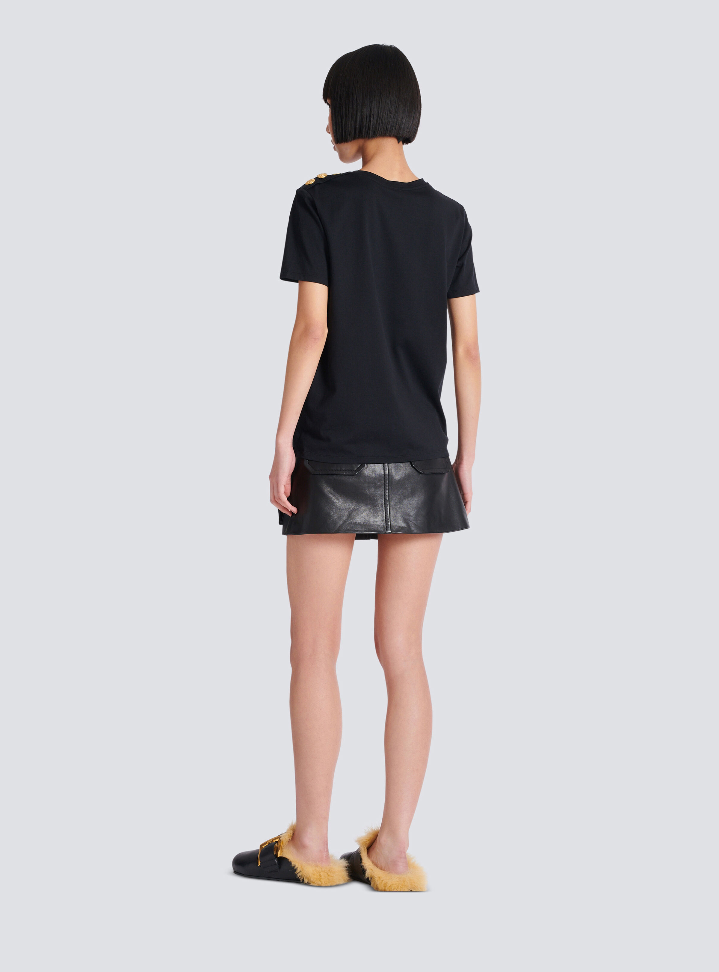 T-shirt with Balmain Paris print - 4