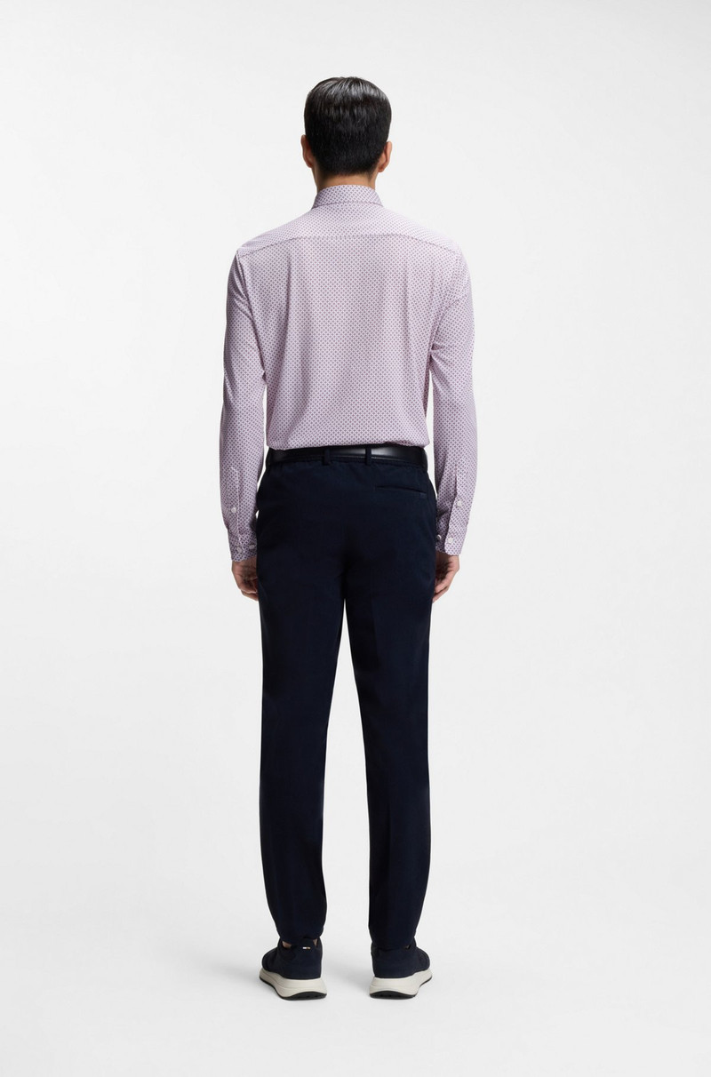 PRINTED SLIM-FIT SHIRT IN A COTTON BLEND 5