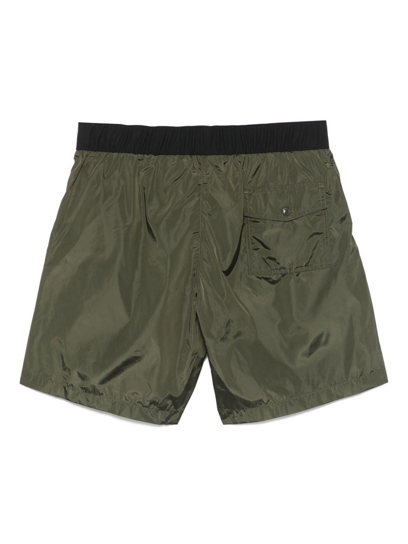 Moncler logo-appliqué swim shorts outlook
