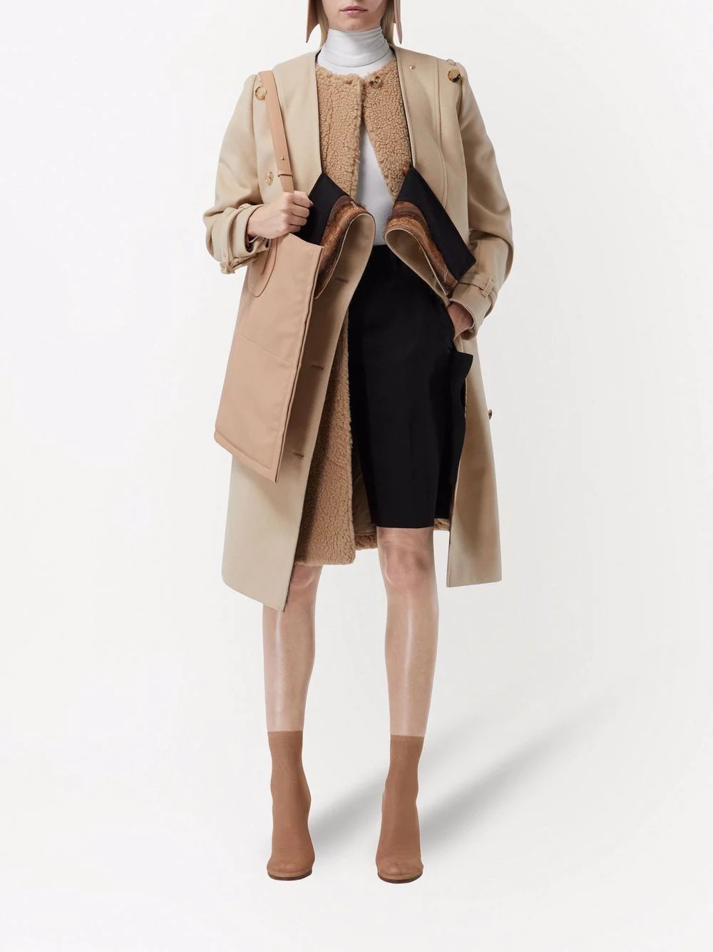 double-breasted trench coat - 2