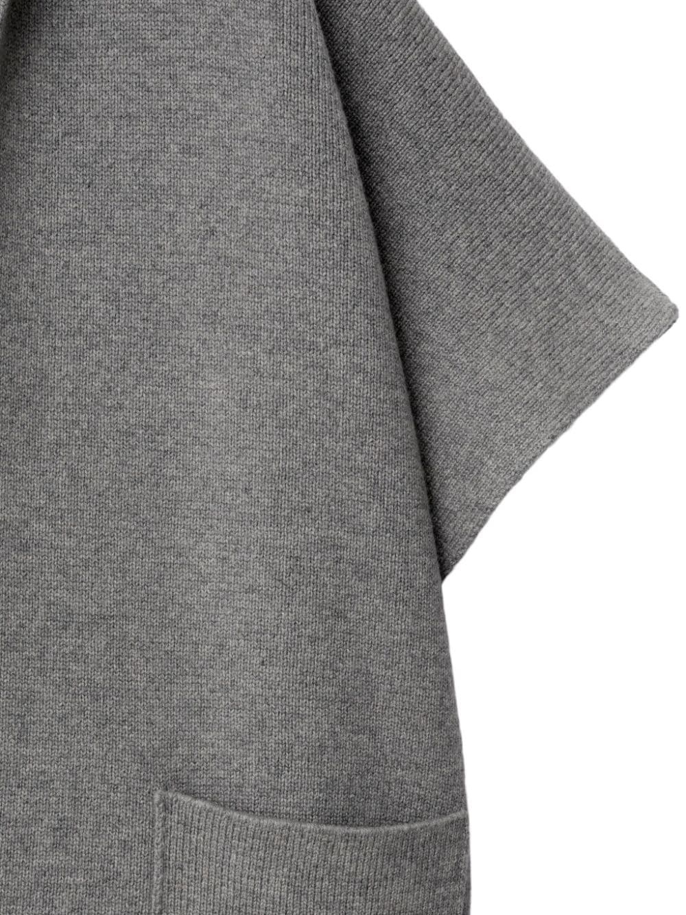 short-sleeve cashmere cape - 3