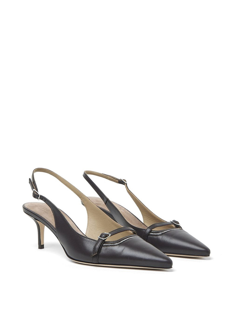 PESERICO slingback leather pumps outlook