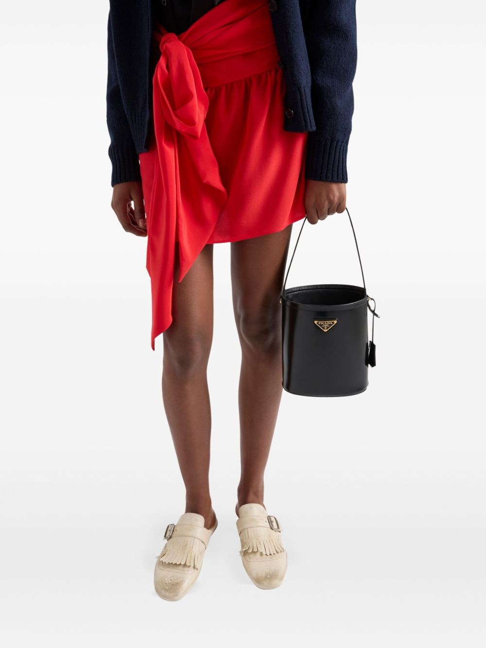 crepe de Chine mini skirt - 4