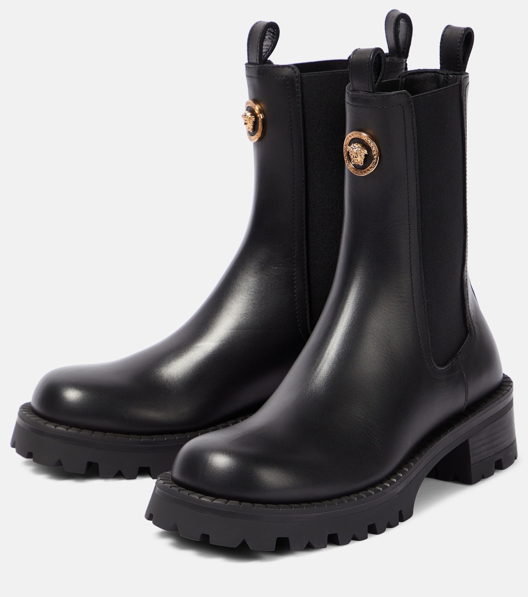 Medusa leather Chelsea boots - 5