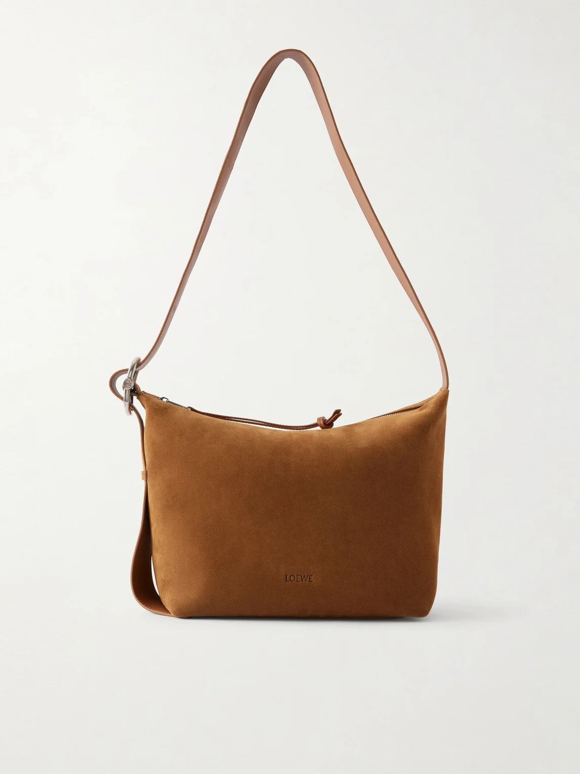 Loop Medium Logo-Debossed Leather Messenger Bag - 1