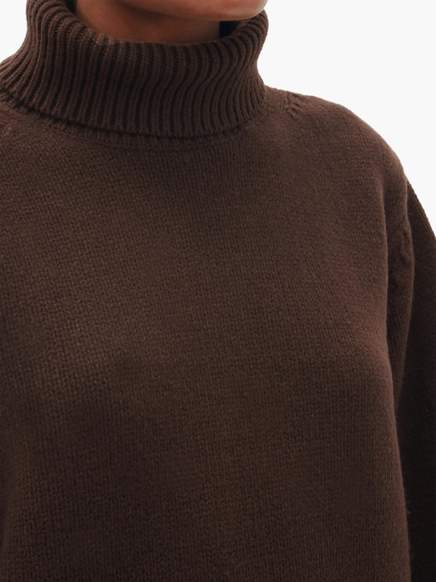 Cambridge roll-neck wool-blend sweater - 4