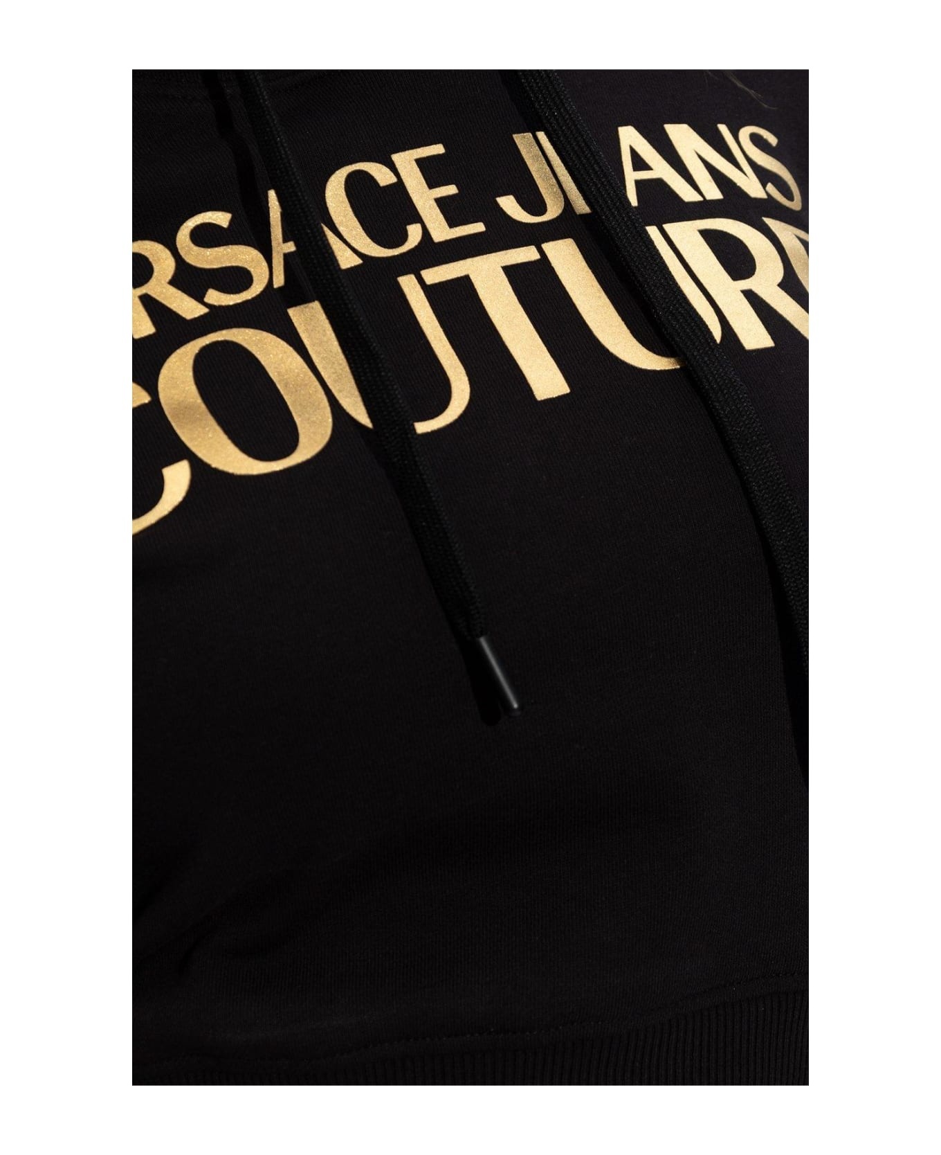 Logo Print Cropped Hoodie - 4