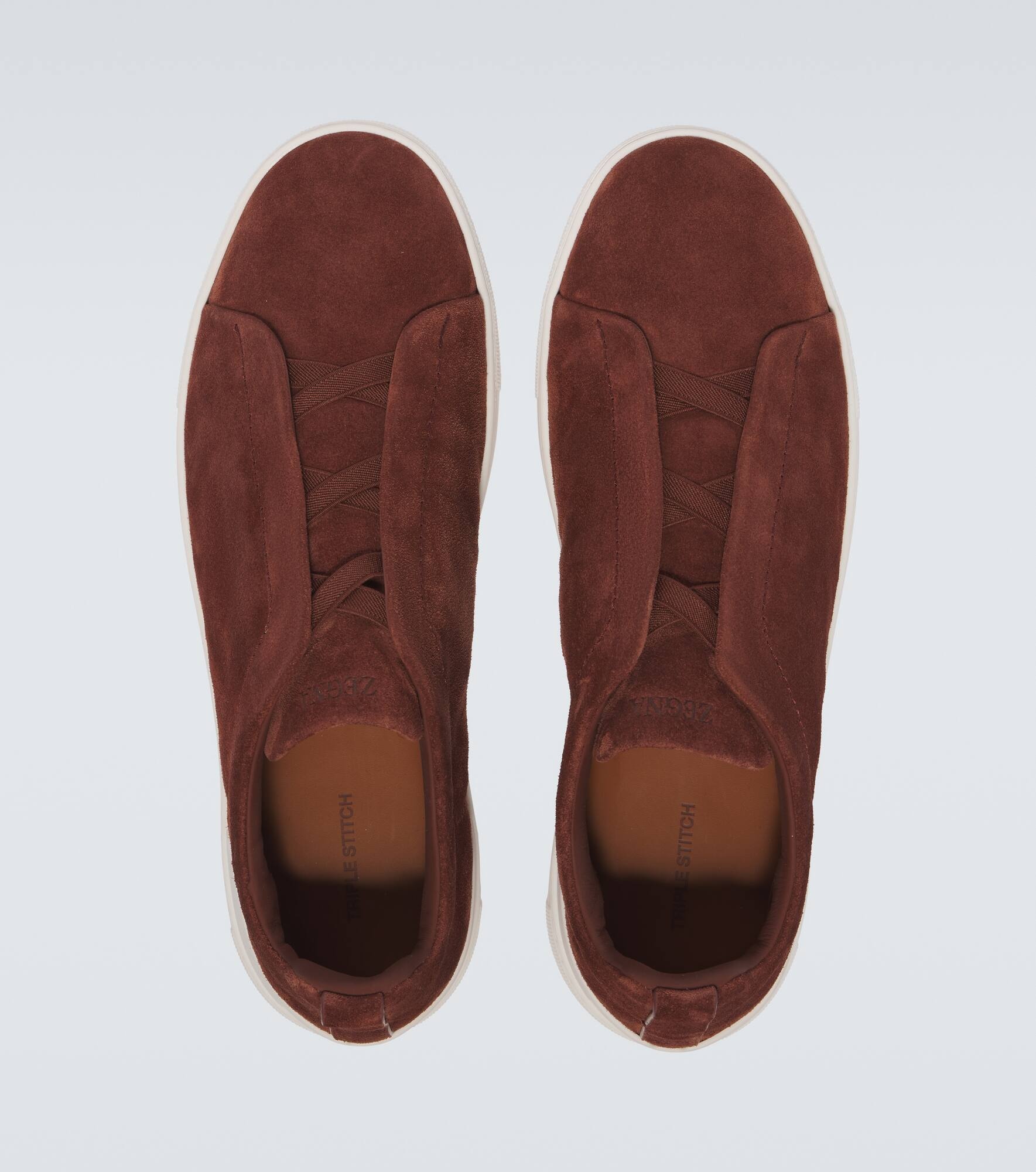 Triple Stitch Low suede sneakers - 4