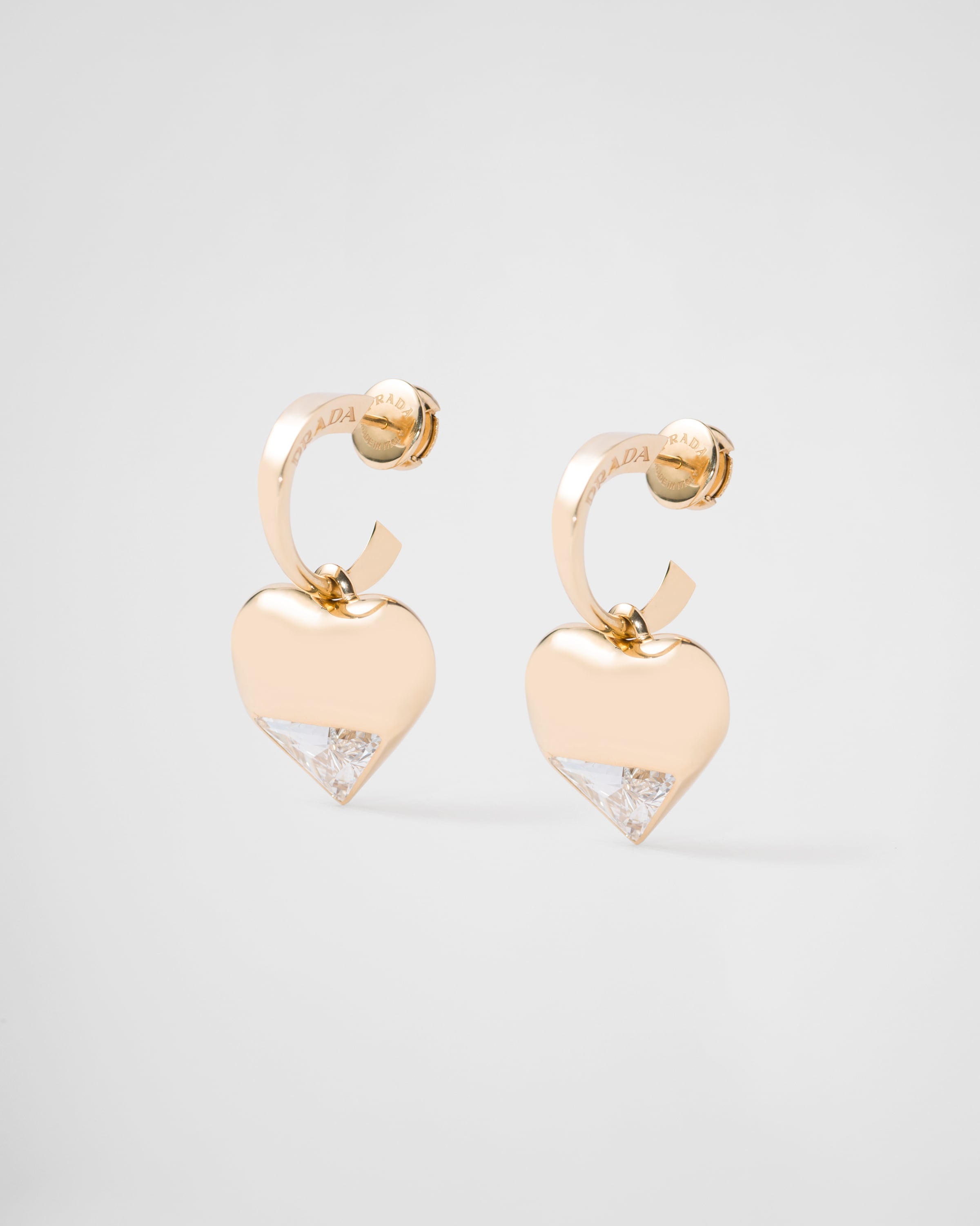 Eternal Gold pendant earrings in yellow gold and laboratory-grown diamonds - 2