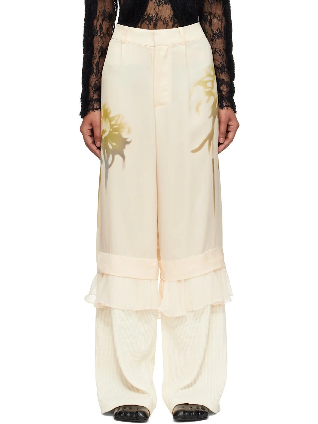 Beige Geranium Trousers - 1