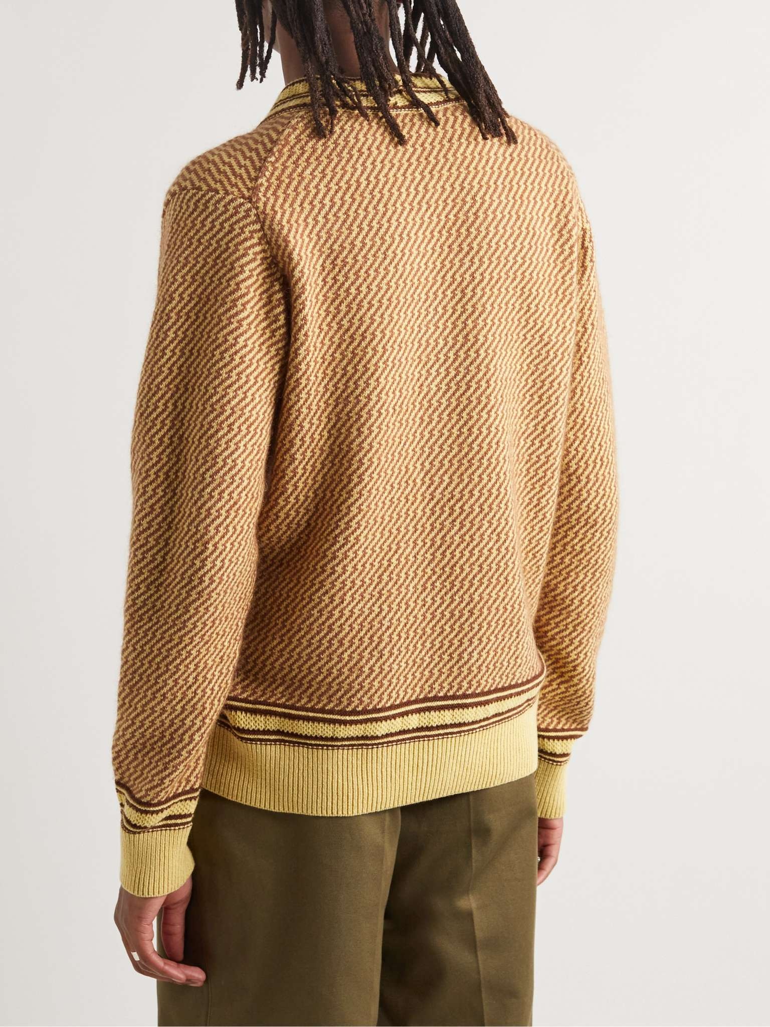 Clarinet Jacquard-Knit Recycled Cashmere-Blend Cardigan - 4