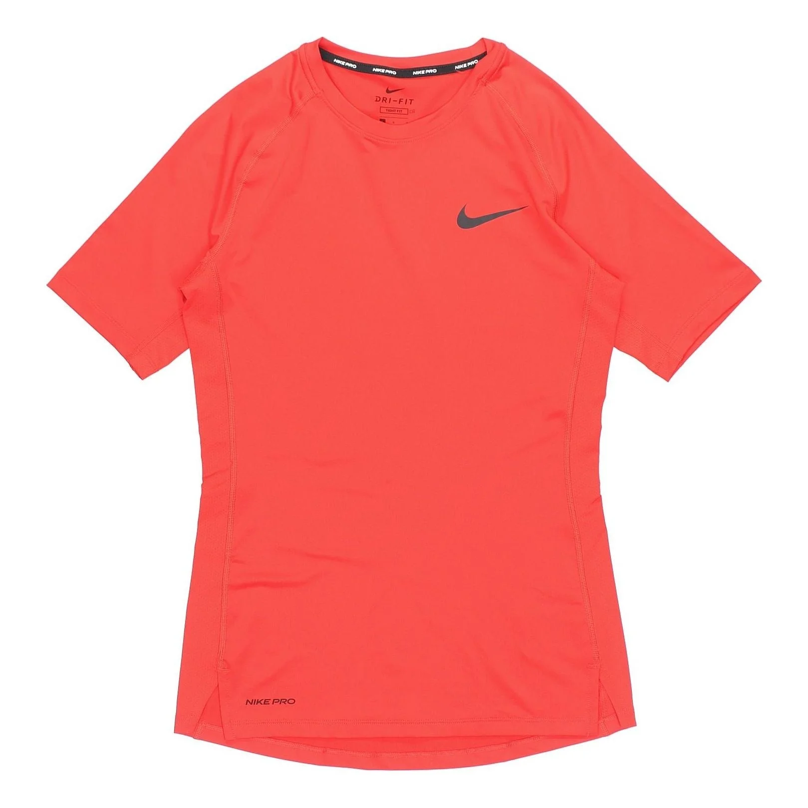 Nike Pro Logo Training Quick Dry Tight Short Sleeve Red BV5632-657 - 1