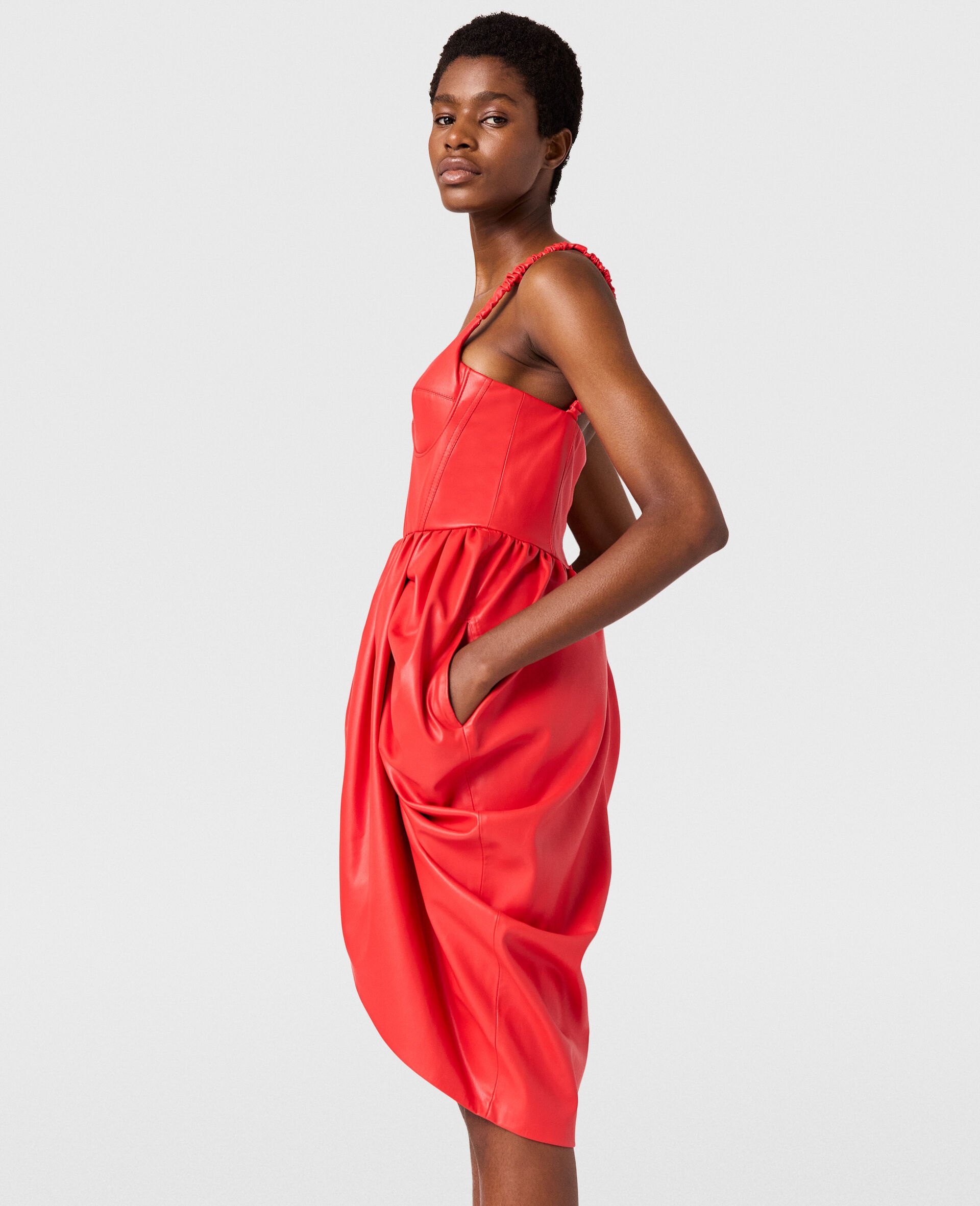 Bustier Top Ruched Wrapped Mini Dress - 2