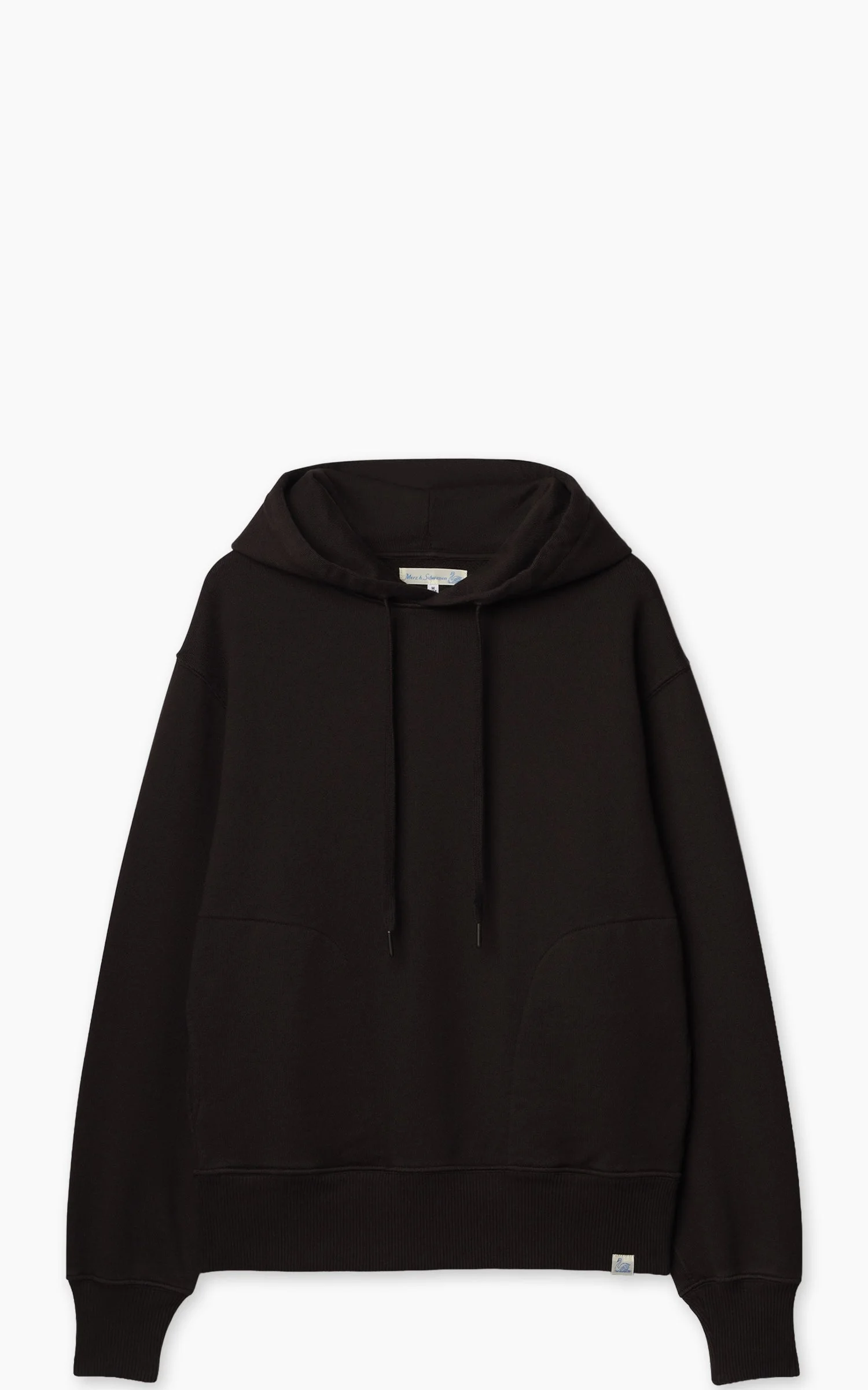 MERZ B. SCHWANEN HOODIE01 AUTHENTIC FLEECE CLASSIC FIT HOODIE ESPRESSO - 1