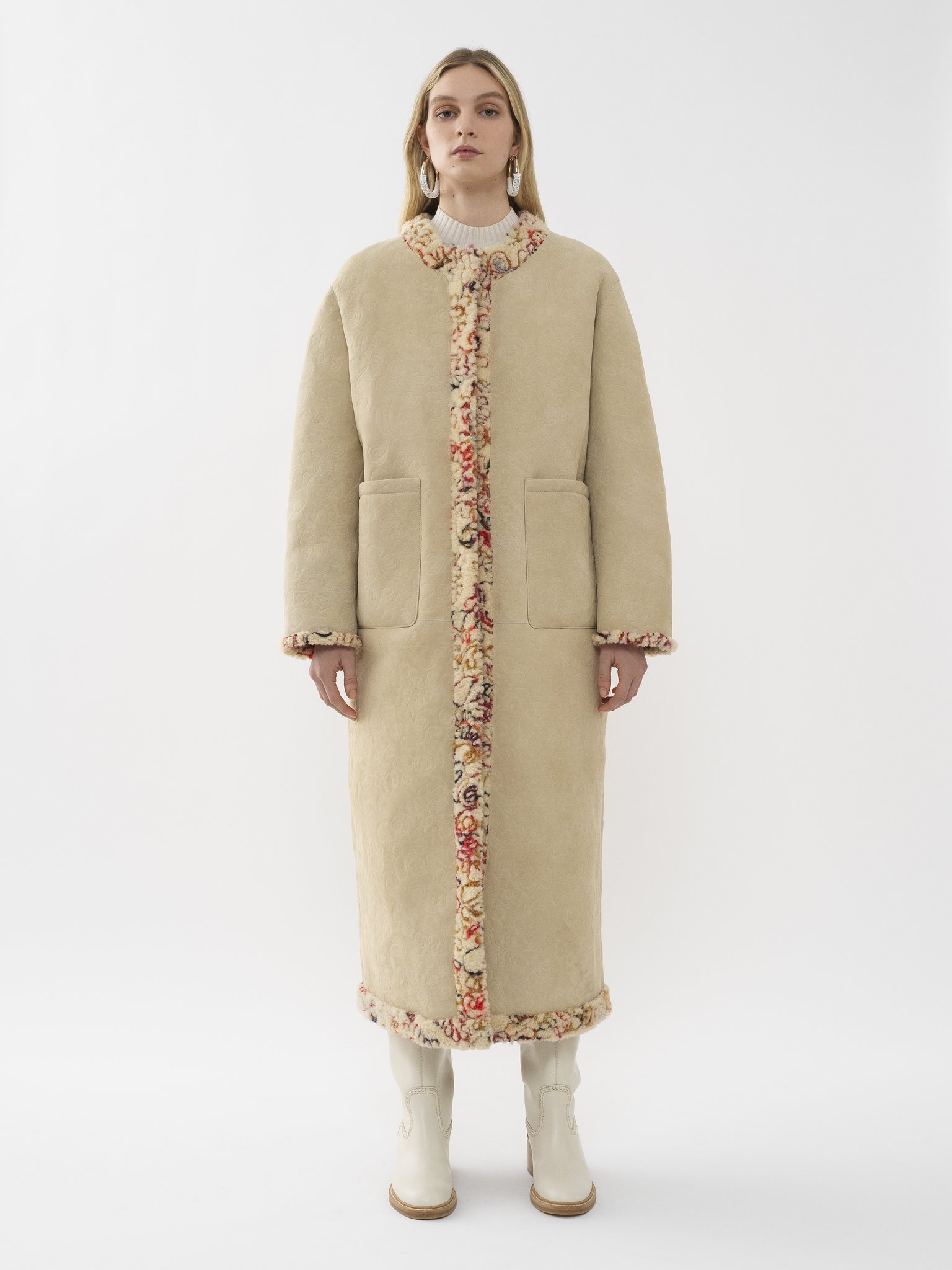 LONG COCOON COAT - 6