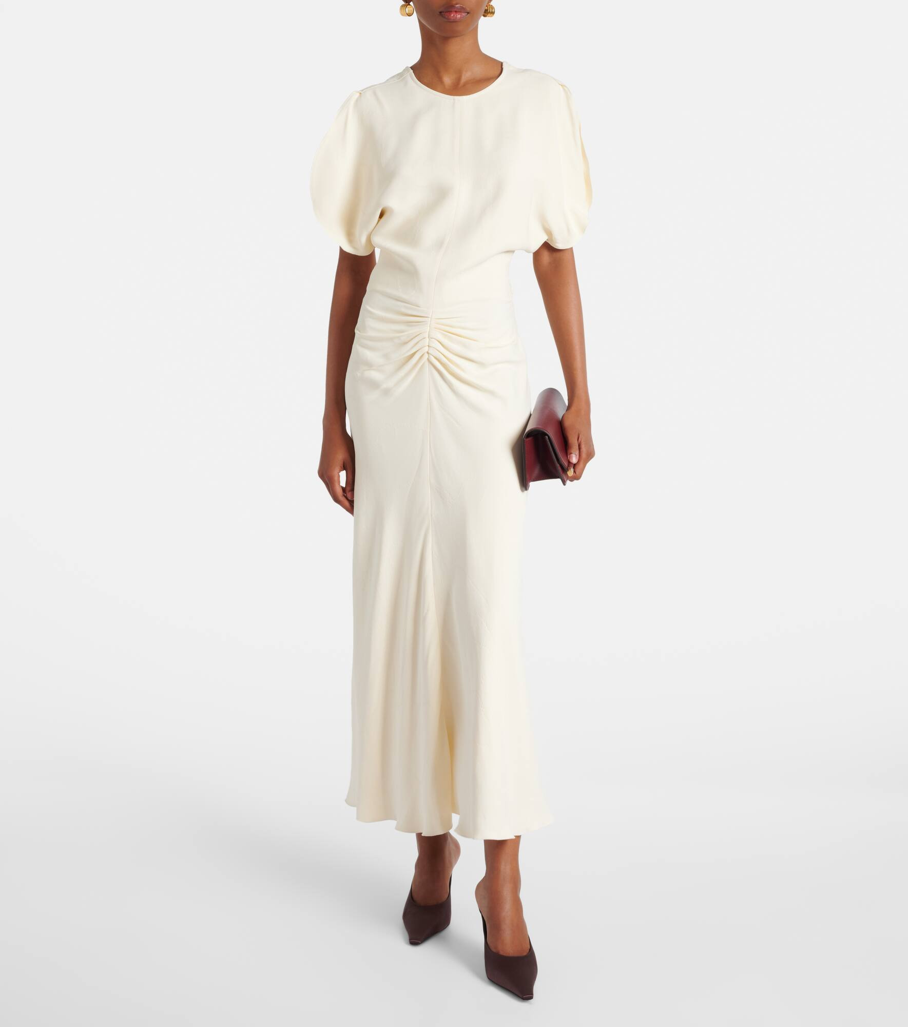 Gathered midi dress - 2