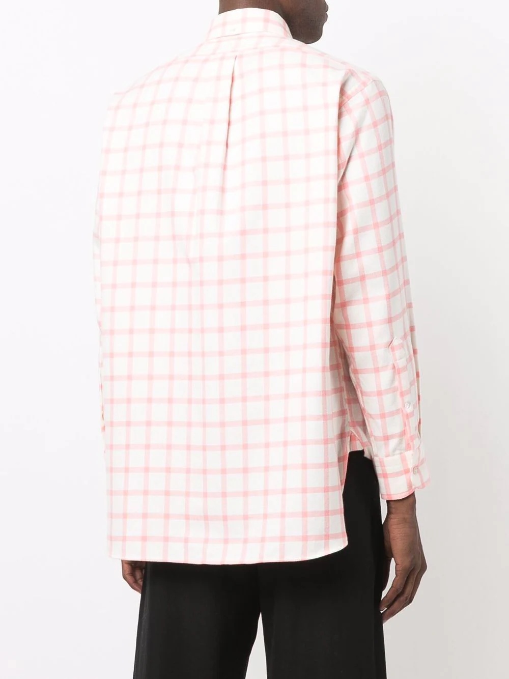 Roma check-print shirt - 4